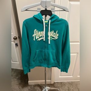 Aeropostale Blue Zip Up Hoodie Size Medium NWOT